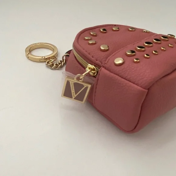 Victoria's Secret Gold Studded Backpack Keychain New - Picture 5 of 10